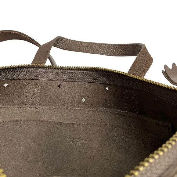 Madewell Chocolate Brown The Transport Crossbody Bag: Geo Holepunch Edition - Picture 3 of 15